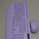 Wireless Keyboard and Mouse Combo - Full-Sized Ergonomic Keyboard with Wrist Rest, Phone Holder, Sleep Mode, Silent 2.4GHz Cordless Keyboard Mouse Combo for Laptop, Computer, PC, Mac, Windows -Trueque