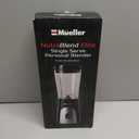 Mueller Personal Blender for Shakes and Smoothies with 15 Oz Travel Cup and Lid, Juices, Baby Food, Heavy-Duty Portable Blender & Food Processor, Black