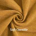FUTEI Pack of 2 Chenille Throw Pillow Covers 26x26 Inch, Mustard Yellow