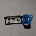 Solar Address Sign, Lighted House Numbers Waterproof, 3-Color Lighting Modes LED Illuminated Address Plaque, Wall Mount Address Number for Home