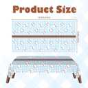2 x 3pcs Baseball Tablecloths Blue Checkered Gingham Birthday Party Disposable Plastic Table Cloths Rectangle Waterproof for Baseball Sports Party Decorations 54"x108" (Red Baseball, 54" x 108")