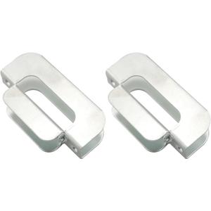 2PCS Panel Sheath Clip Film Iron H Clip Plywood Galvanised Steel Box Clip Hardware 5/8 inch Silver Plank Partition Wood Bracket Holder