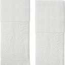 Luxury Decorative Hand Towels Bathroom: 2 Packs 14X30 100% Cotton Turkish Absorbent Soft Face Towel Set for Boho Bathroom Decor Kitchen Hotel Spa Farmhouse Guest Tea Gift (02 Boho White, 14"x30")