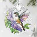 Stained Glass Ornament, Hummingbird Christmas Decorations, Christmas Ornaments for Tree, Holiday Ornament, Hummingbird Gifts, Holiday Party Gifts, Gift Ideas & Xmas Gift