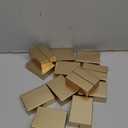 UNIQOOO 15 Pack Gold Birch Wood Stands /1.2mm Slot for Cardstock, Wedding Table Numbers Holders, Photo Holder, Photo Display Stand for Event Decor, Retail Shop, Cafe Restaurant Menu, Business Card, Name Tag