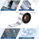 Frienda 2 Rolls Flashing Tape Waterproof Patch Seal Tape 32 Feet Self Adhesive Asphalt Repair for Window Roof Doors Panels Gutter Repair Outdoor(4" X 32')