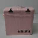HealSmart Portable Mini Fridge, 4 Liter 6 Can Cooler and Warmer Compact Refrigerators with Observation Window, 100% Freon-Free & Eco Friendly for Drinks, 4L, Pink 