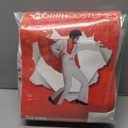 Morph Vegas Rockstar Costume With Wig + Glasses, Adult Men Disco Costume Mens 50s Jumpsuit Halloween Costumes For Men (Large)