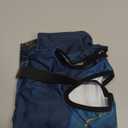 ANNA QUEEN Blue Marble Luggage Cover, Modern Gold Vein Abstract Design Suitcase Protector, Washable Stretchable Travel Sleeve for 32-34 Inch Luggage XL