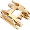 INJORA Brass Skid Plate Transmission Mount CNC Upgrade for TRX4M 1/18 RC Crawler, 53g