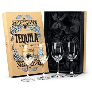 Tequila Tasting and Sipping Glasses | Tequila Glassware Collection | Set of 3 | 5.5 oz Crystal Snifter Copitas for Drinking Blanco, Reposado, Anejo Tequilas | Liquor and Spirits Sippers