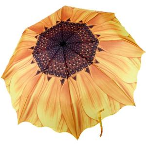 Compact Travel Umbrella, Windproof Reinforced Canopy Sturdy Folding Portable Umbrella for Rain Sun Men and Women Outdoor Wedding Gifts Sunflower Pattern