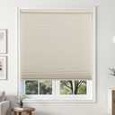 Joydeco Cordless Light Filtering Cellular Shades, 35" W x 64" H, Beige