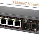 8-Port 2.5G Unmanaged Ethernet Switch, 82.5G Base-T Ports, 210G SFP+ Uplink, Supports 100/1000/2500Mbps, Fanless Metal Casing, Plug & Play