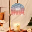 Candle Warmer Lamp with Timer & Dimmer, Candle Lamp Warmer Adjustable Height, Mothers Day Birthday Gifts for Women Mom, House Warming New Home Bedroom Decor, Lotus Flower Wax Warmer for Jar Candles