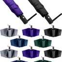 Wesiti 10 Pack Rain Umbrellas Bulk Automatic Open Close Collapsible Umbrella for Men Women