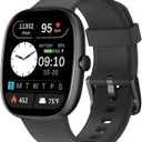 Fitness Tracker 2025 Ver. (Answer/Make Calls), 1.85" Smart Watch Fitness Watches for Women Men with 24/7 Heart Rate Blood Oxygen Monitor Sleep Tracker 100+ Sport Modes IP68 Waterproof (Black)