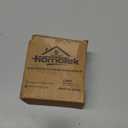 HOMOTEK Passage Sliding Door Pull Black Without Switch Plate- Replace Old Or Damaged Pocket Door Pull Quickly and Easily, 2-3/4x2-1/2, for 1-3/8 Thickness (No Lock-Black)