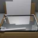 WEER Black Bathroom Mirror 22X30 Inch, Rounded Rectangle Matte Black Bathroom Vanity Mirror, Black Metal Framed Mirror for Wall, Tempered Glass, Anti-Rust, Hangs Horizontal or Vertical