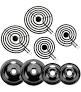 W10196405 W10196406 Electric Stove Burner Drip Pans & MP22YA Electric Range Burner Element Unit Set by Cenipar-Compatible