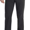 baleaf Men's Golf Pants 30"/32" Elastic Waist Lightweight (Black, XXXL)
