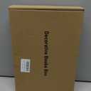 Set of 3 Linen Decorative Books for Home Decor,Modern Faux Decorative Book Stack for Decoration,Fashion Design Fake Books for Coffee Table/Bookshlef/Mantel Decor (Camel)