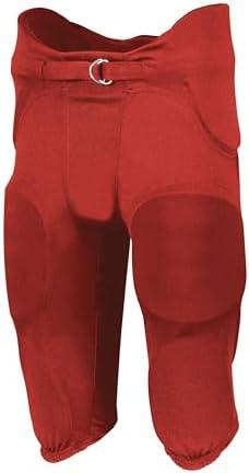 Augusta Sportswear Men's Russell Athletic Integrated 7-Piece Premium Padded Football Pants for Adults, Size XS