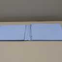 homing Rectangle Vinyl Tablecloth, Waterproof Spillproof Plastic Flannel Backed Table Cloth, Wipe Clean Table Cover for Dining, Buffet Parties and Camping (Baby Blue, 52" x 70")