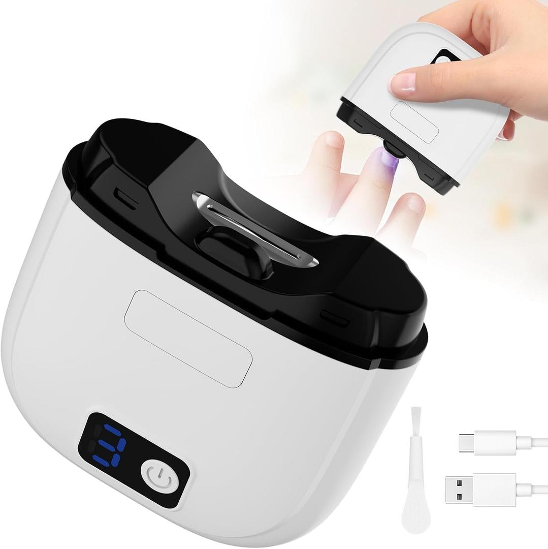 3-in-1 Electric Nail Clipper for Seniors Nail Debris Storage, Rechargeable Electric Toenail Clipper for Thick Nails