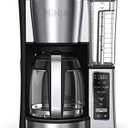 Ninja 12-Cup Programmable Coffee Brewer, 2 Brew Styles, Adjustable Warm Plate, 60oz Water Reservoir, Delay Brew - Black/Stainless Steel