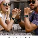 for Apple Watch Band 38mm 40mm 41mm 42mm 44mm 45mm Series 9 8 7 6 5 4 3 2 1 SE SE2 Women and Men,Classic Stainless Steel Metal Watchband for iWatch Bands,Pretty Shiny Look