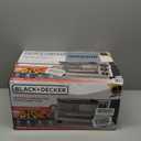BLACK+DECKER 4-Slice Toaster Oven, Even Toast, 4 Cooking Functions Bake, Broil, Toast and Keep Warm, Removable Crumb Tray, Timer