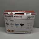 Homemate Electric Heated Blanket Twin - 62"x84" Heating Bed Blankets Throw with 10 Heating Levels 8 Hours Auto Off Fast Heating Over-Heated Protection Ultra Soft Warm Flannel ETL Certified Grey