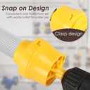 PVC Thread Maker Tool for Electric Drill, PVC Pipe Threader Set with 3 Dies (1/2", 3/4", and 1"), Plastic Pipe Tap Die Set, Reusable PVC Pipe Threading Plumbing Kit for Cutting & PVC Threading