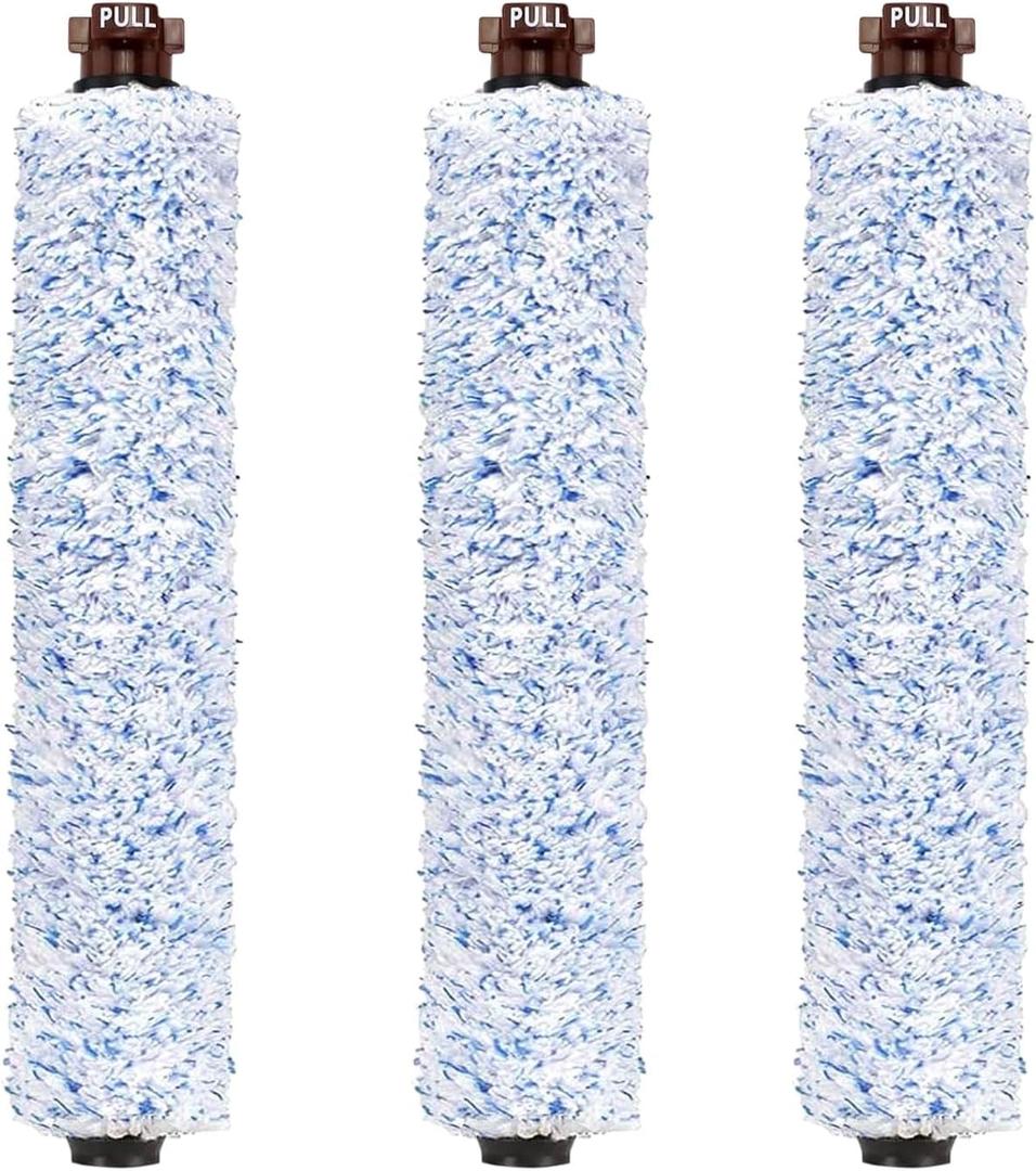 3 Pack Replacement 1926 CrossWave Wood Floor Brush Roll, Brush Replacement Parts for Bissell CrossWave Pet Pro 1785, 2306A Cordless Wet Dry Vac, Replace Part# 1608022 &160-8022.