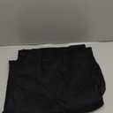 OYOANGLE Men's Baggy Wide Leg Pants Zipper Fly Pleated Work Casual Long Trousers with Pocket (XX-Large, Black)