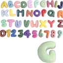 4 Inch Gypsum Letter or Number for Wall Decor, Single Alphabet or Digit for Home Decor Party Decoration Name Signs, Birthday Gifts for Boys Girls (Letter G)