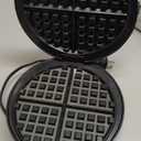 Cuisinart Waffle Maker, 1250W Round Classic Waffle Iron, 5-Setting Adjustable Browning Control, WMR-CANAS, Brushed Stainless