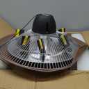 Patio Heater for Outdoor Use 1500W Electric Infrared Hanging Heater, Ceiling Mounted, Waterproof for Porch, Garage, Balcony, Overheat Protection Brown