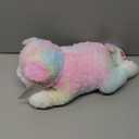 Muiteiur 4 Piece Cats Stuffed Animals, 15.7 inch Mom Plush Cat with 3 Kittens Stuffed in Zipper Pouch, Cute Rainbow Mom and Baby Stuffed Kitten for Kids Girls Boys Gift for Birthday