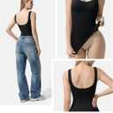 Esa Liang Shapewear Tummy Control Backless Compression Tanks for Women (Black)
