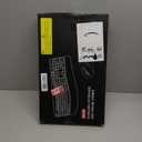 Wireless Keyboard and Mouse Combo, 2.4G Full Size Wave Keys Ergonomic Keyboard with Wrist Rest and 3Level DPI Adjustable Wireless Ergonomic Mouse for Windows, Mac OS Desktop/Laptop/PC(Black)