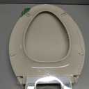 KOHLER 4636-RL-47 Cachet ReadyLatch Elongated Toilet Seat Slow Close, Soft Close Toilet Seat Quiet Lid, Contoured Grip-Tight Bumpers Installation Hardware, Apartment Essentials. Almond