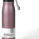 Water Bottle with Portable Lid Metal Vacuum Insulated Stainless Steel | Reusable Leak Proof Flask | 17oz, Pink