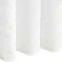 Tititex White 3D Embossed Wave Textured Fabric Shower Curtain for Bathroom,Modern Farmhouse Soft Cloth Shower Curtain Set - 72x72