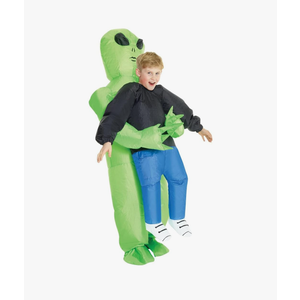 Morph Kids Inflatable Alien Costume, Blow Up Alien Outfit for Children, Abducted by Aliens Dress Up Costume, One Size