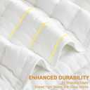 White King Size Quilt Bedding Set, Reversible Lightweight Bed Spreads Oversized King Quilted Bedspread for All Seasons, Soft Washable, 3 Pieces, 1 Quilt (108x96 in) & 2 Pillow Shams (20x36 in), King/Cal King