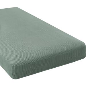 H.VERSAILTEX Super Stretch Individual Chaise Cover Sectional Couch Covers for L Shaped Sofa Both Left/Right Featuring Thick Jacquard Textured Twill Fabric (1 Piece Chaise Cover, Sage)