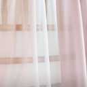 Ling's moment Wedding Arch Draping Fabric 3 Panels 20Ft Chiffon Fabric, Sheer Hanging Drapes Arrangement for Wedding Ceremony Backdrop Outdoors Party Swag Home Decor (Dusty Rose & White & Blush)