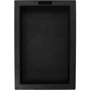 eModernDecor Over Mount Installation SHOWER CUBE Ready For Tile Waterproof Leak Proof Bathroom Recessed Shower Shelf Shower Niche Organizer Storage For Shampoo and Toiletry Storage (25" x 17", Black)